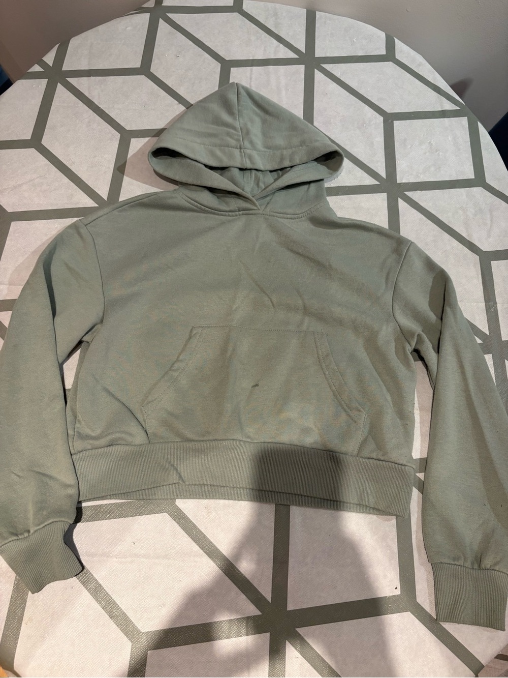 3/15$ Forever 21 Cropped Hoodie in Sage